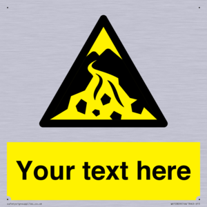 Custom Warning: Debris flow zone
